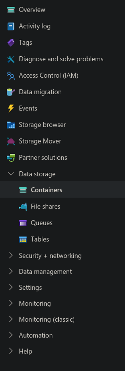Azure containers