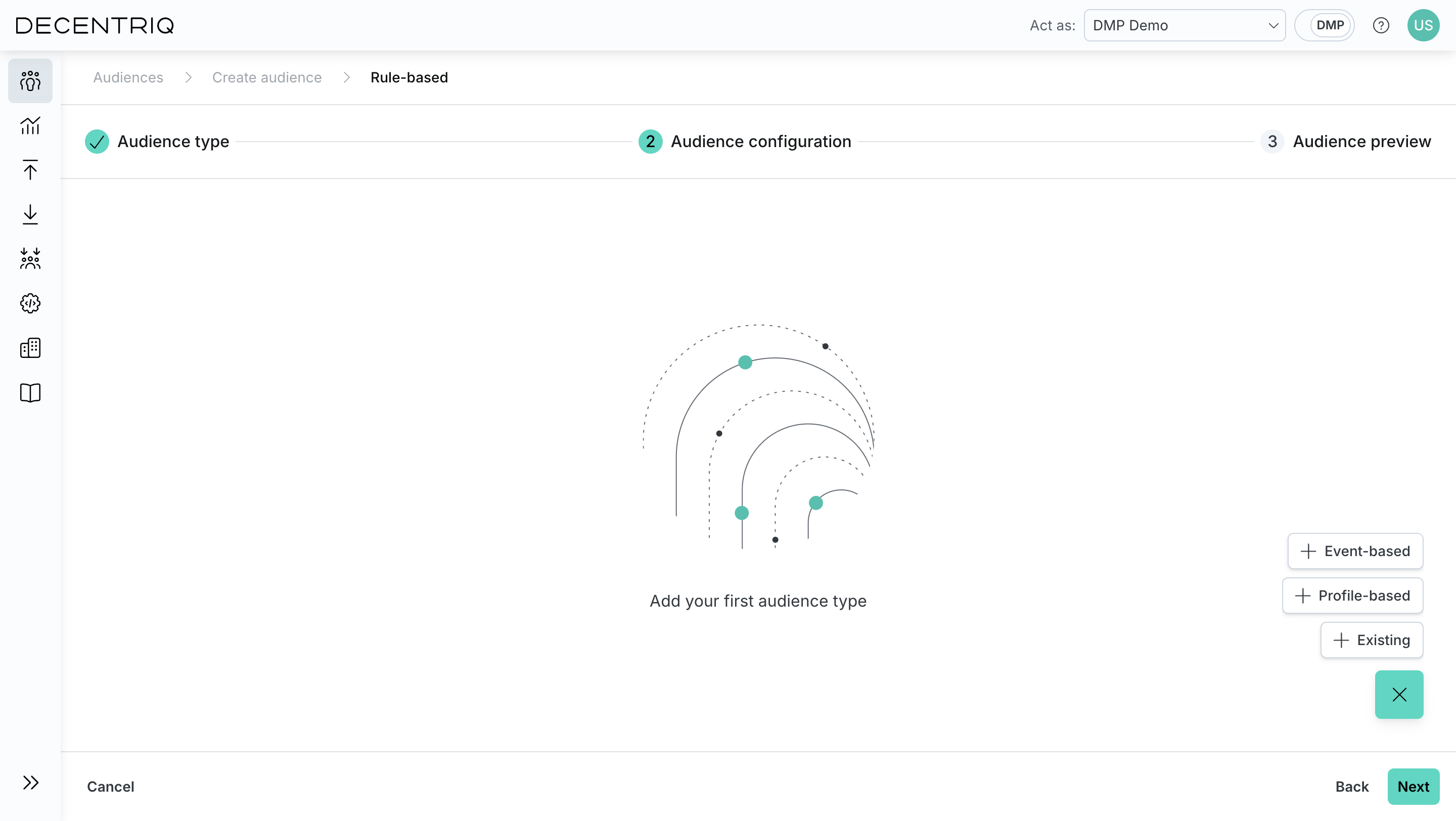 Audience configuration
