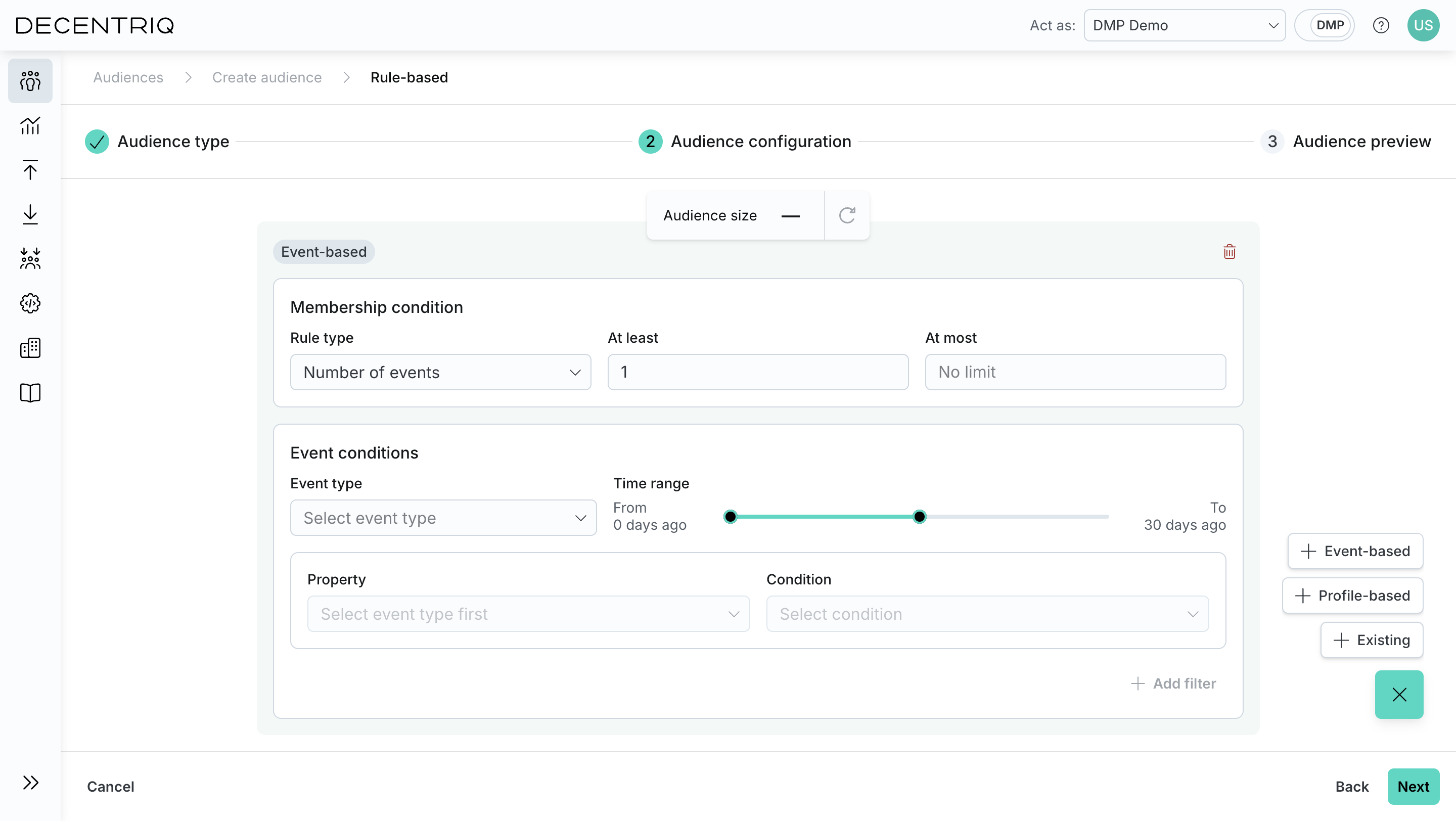 Event-based block