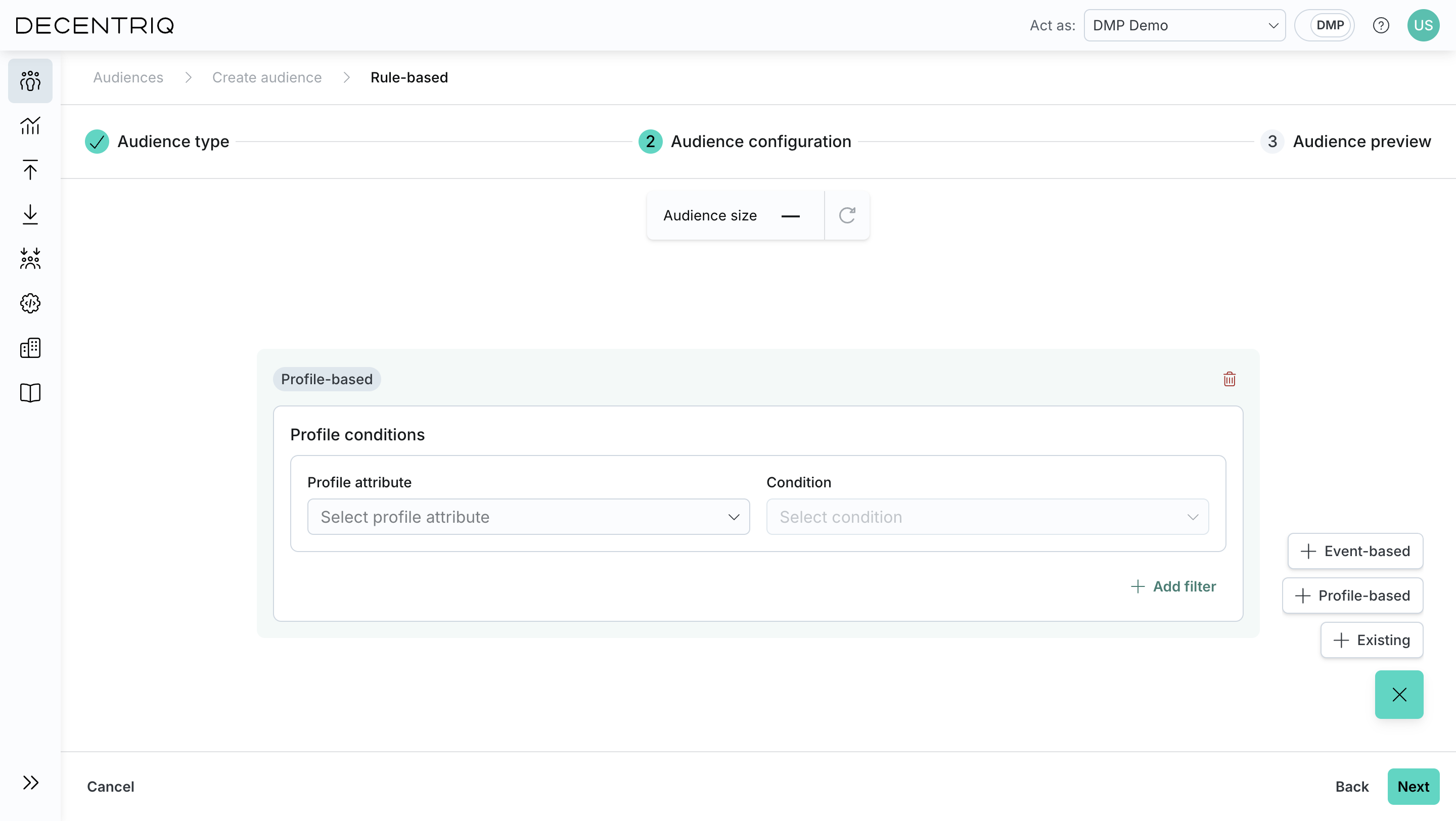 Profile-based block