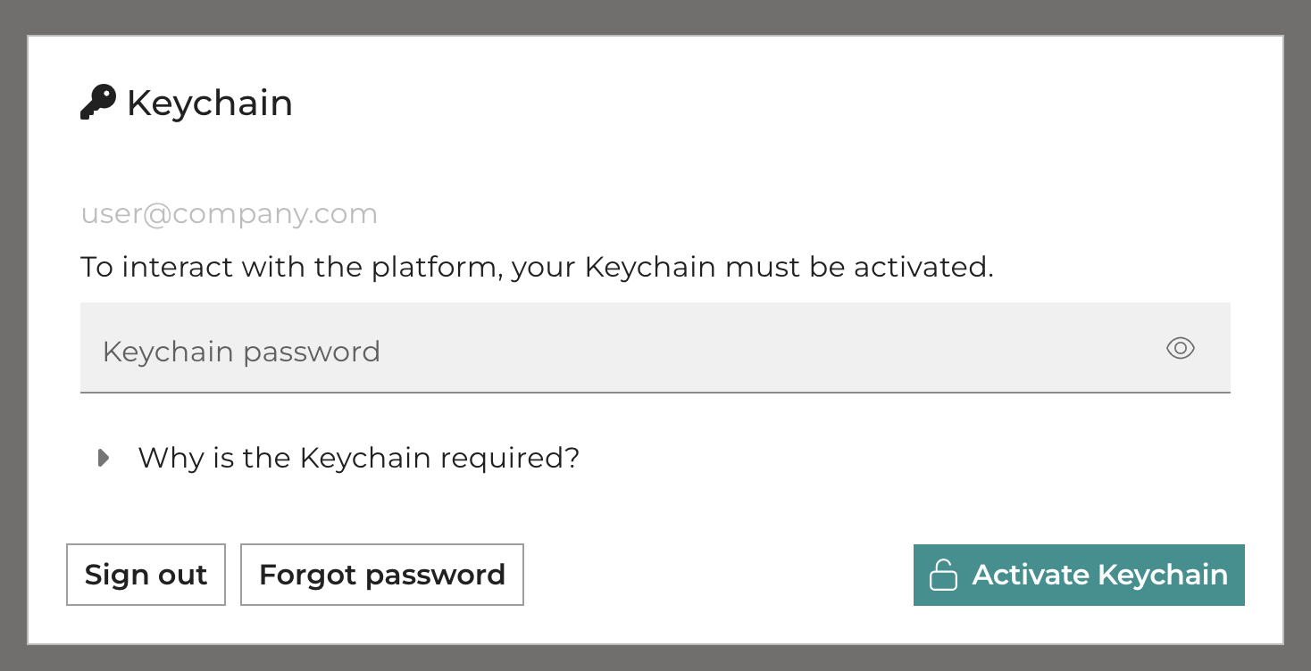 Keychain login