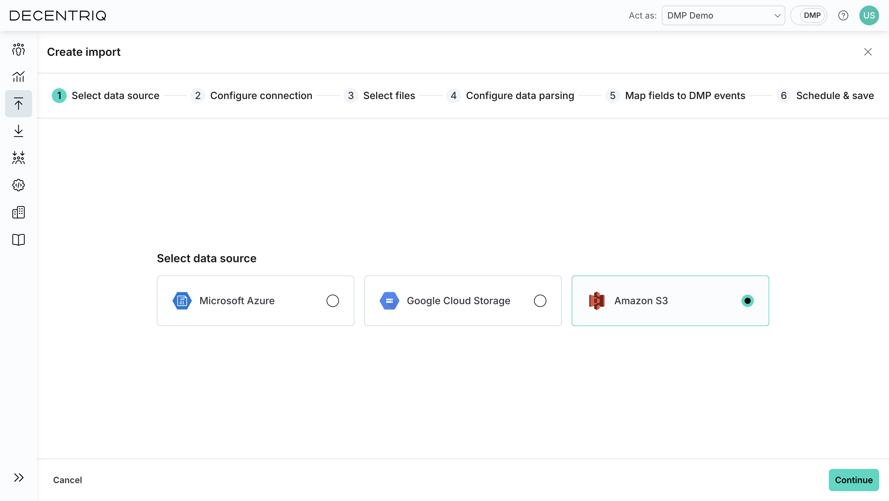 Select Amazon S3