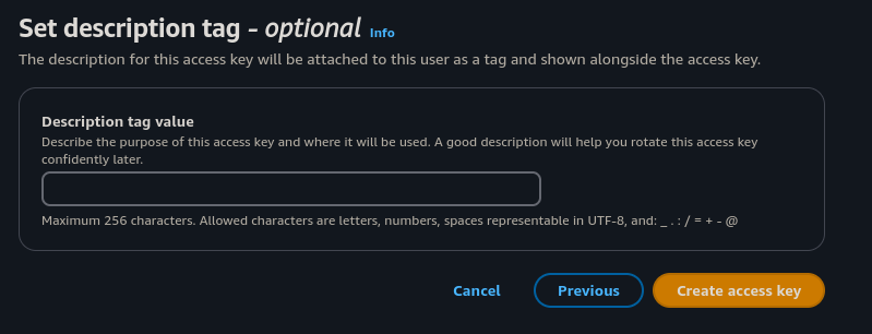 Access key description