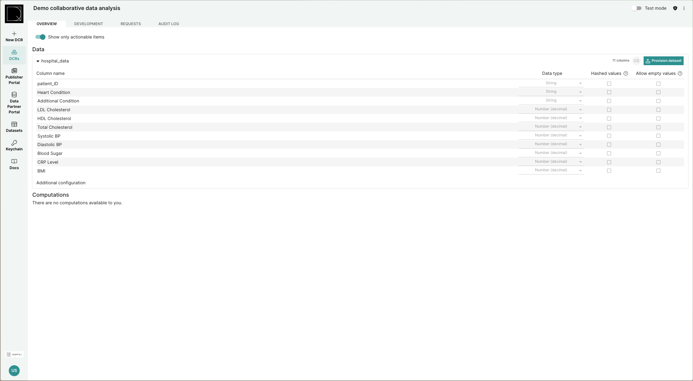 Provision file through the in the DCR UI